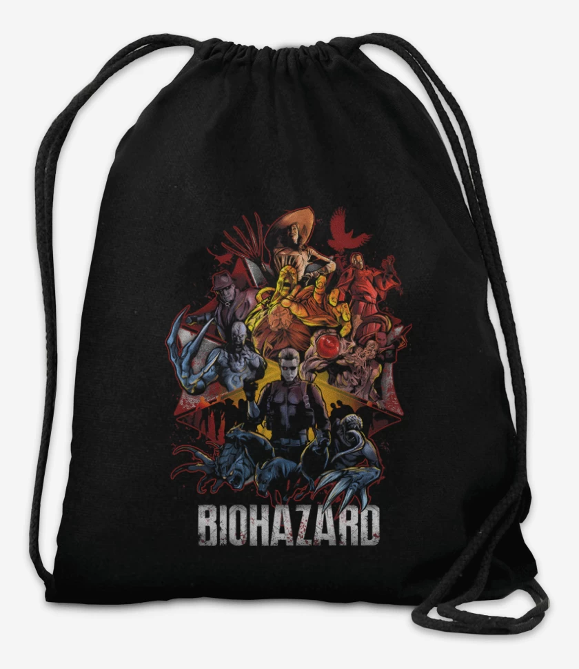 Mochila Negro de Biohazard