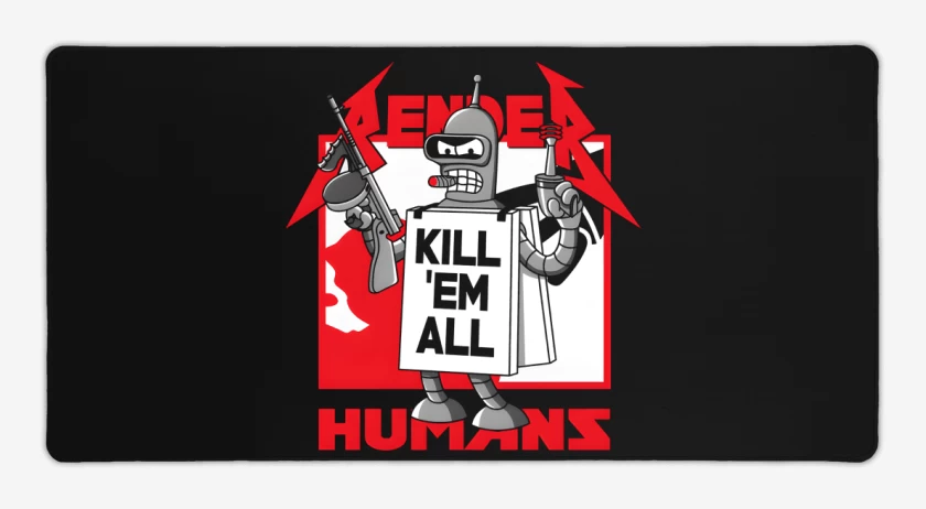 Mouse pad Gamer Kill Em All Humans