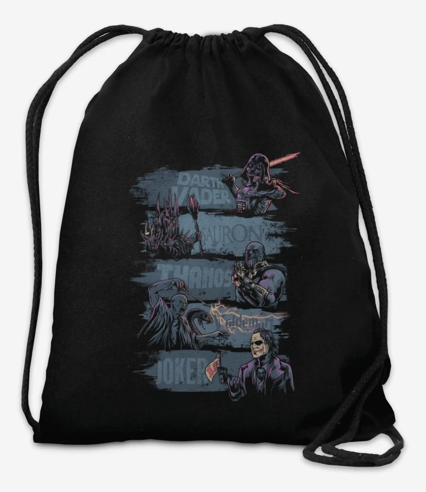 Mochila Negro de Villanos de Película