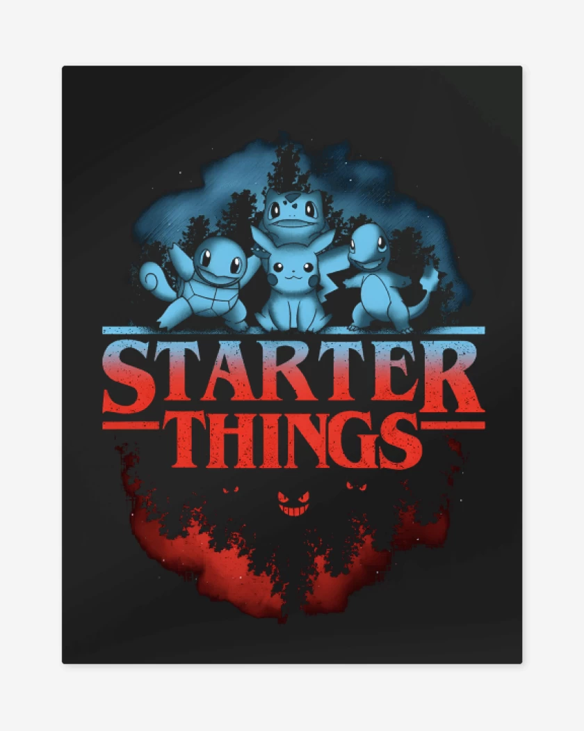 Print metalico Negro de Starter Things