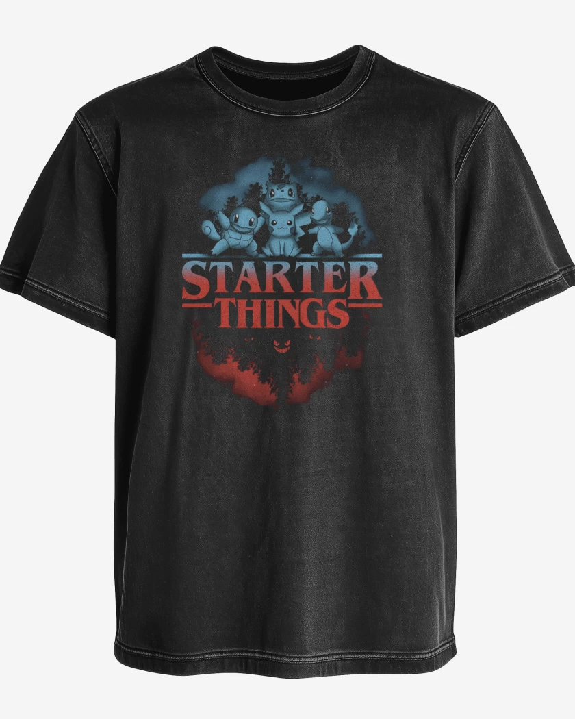 Polera desgastada Negro de Starter Things