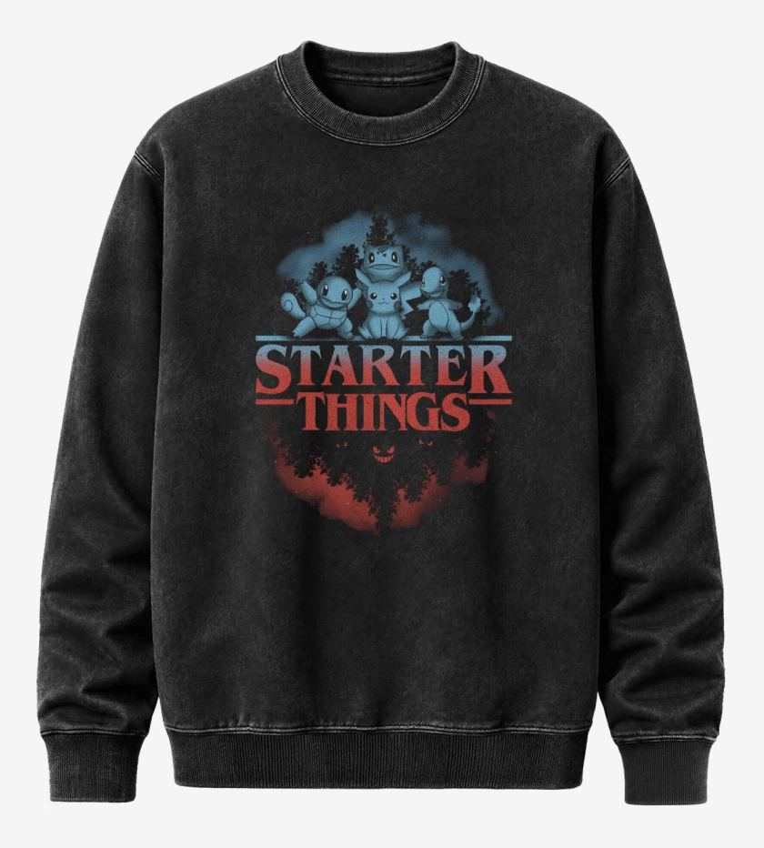 Poleron Polo Acid Wash Negro de Starter Things