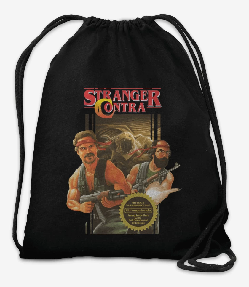 Mochila Negro de Stranger Contra