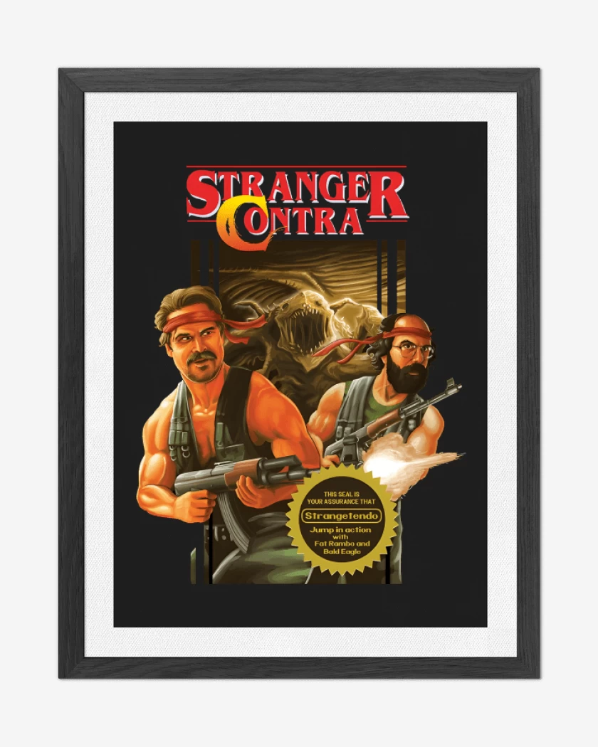 Cuadro decorativo Negro de Stranger Contra