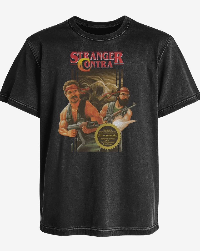 Polera desgastada Stranger Contra
