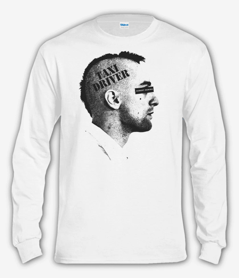 Polera manga larga Blanco de Travis de Niro