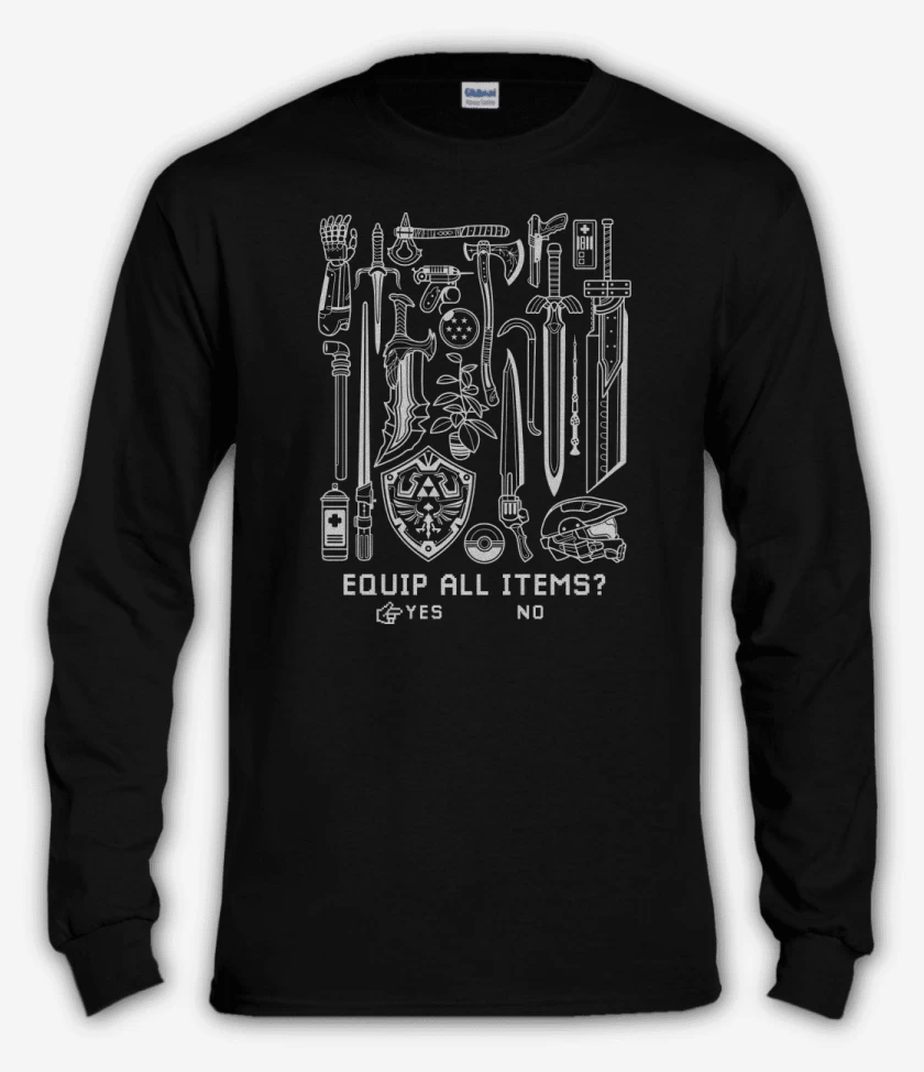 Polera manga larga Armas Legendarias