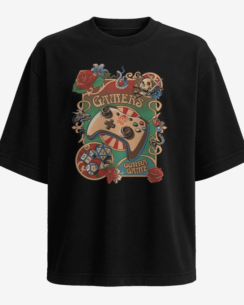 Polera Oversize Gamers Gona Game 