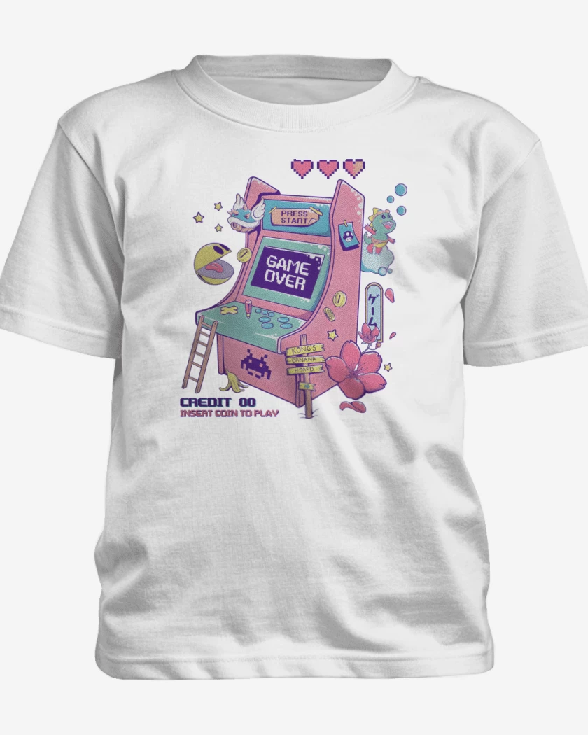 Polera de niño Blanco de RetroArcade