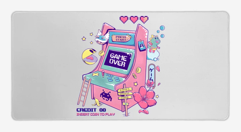 Mouse pad Gamer Blanco de RetroArcade