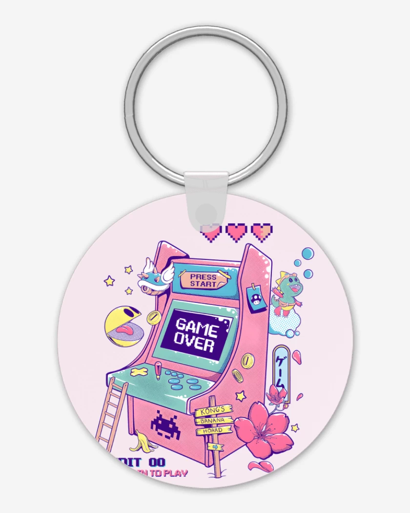 Llavero Rosa Pastel de RetroArcade