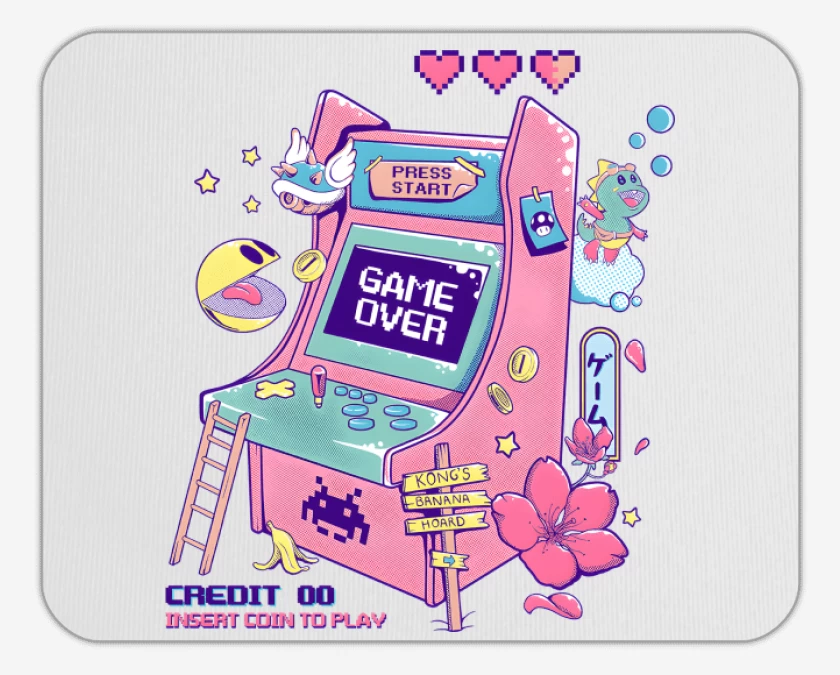 Mousepad Blanco de RetroArcade