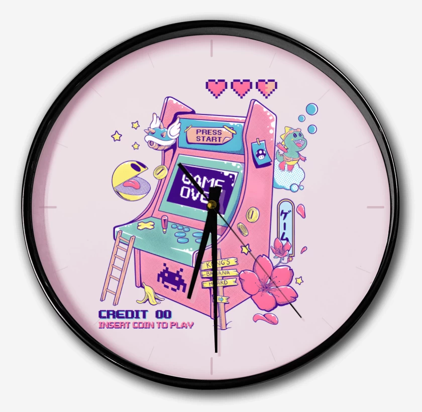 Reloj Rosa Pastel de RetroArcade