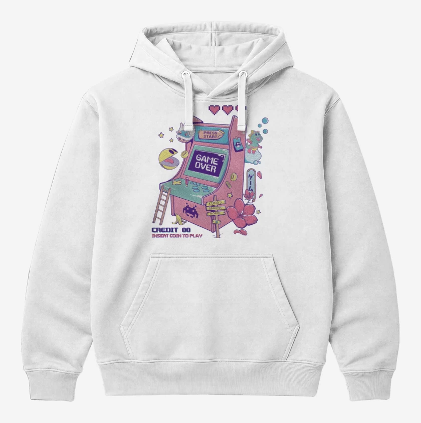 Polerón Canguro Blanco de RetroArcade
