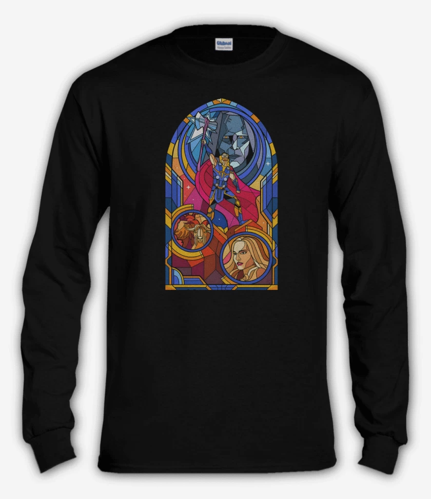Polera manga larga Negro de Thor Vitral