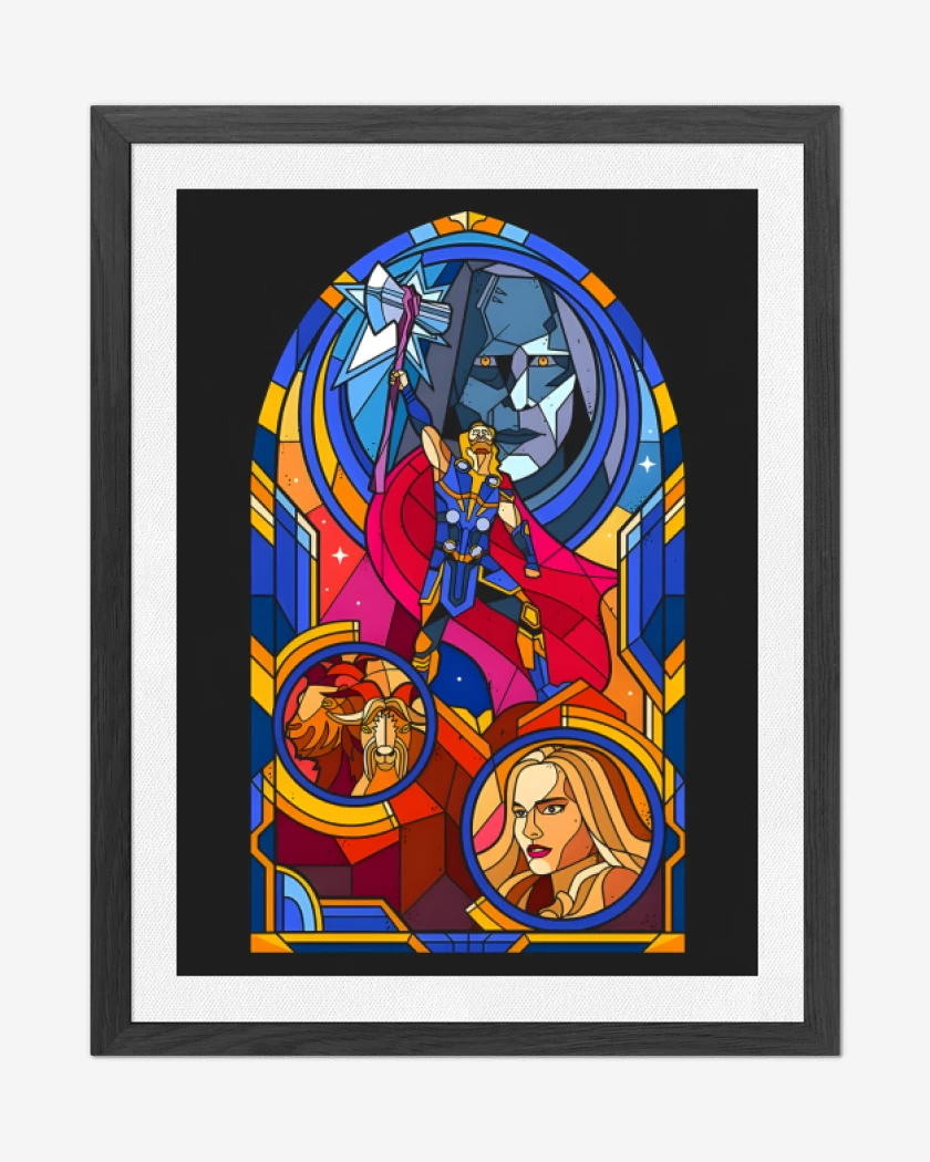 Cuadro decorativo Negro de Thor Vitral