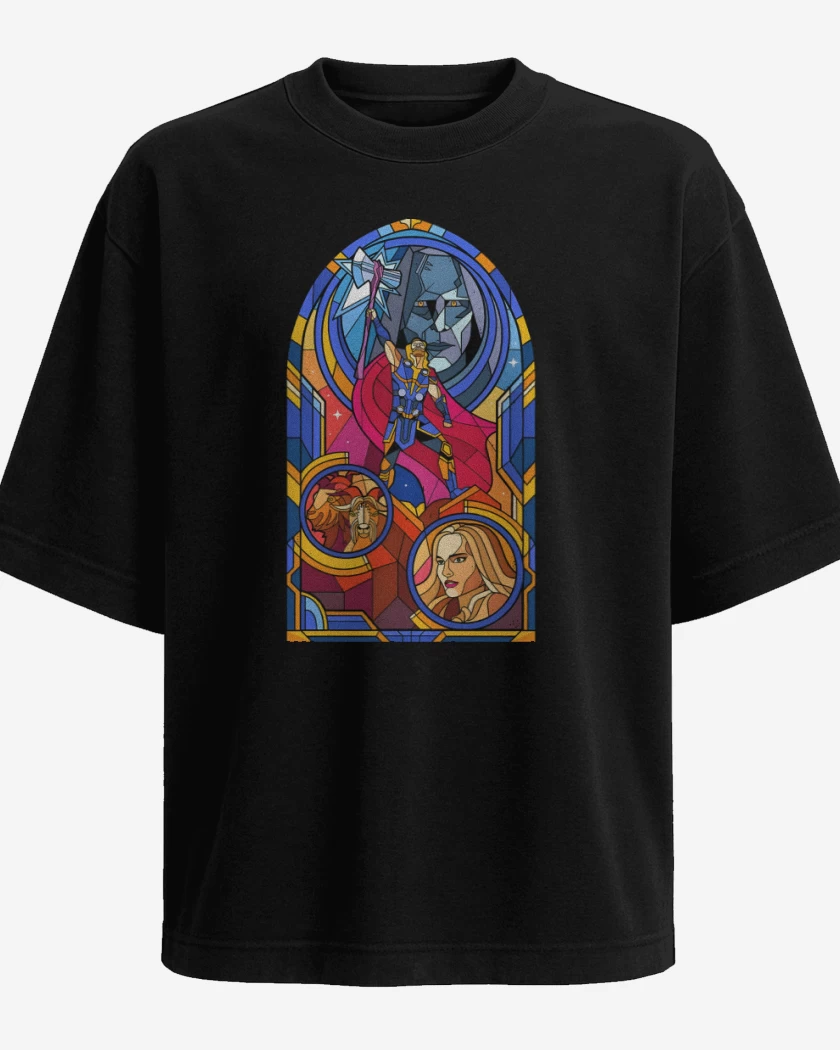 Polera Oversize Negro de Thor Vitral