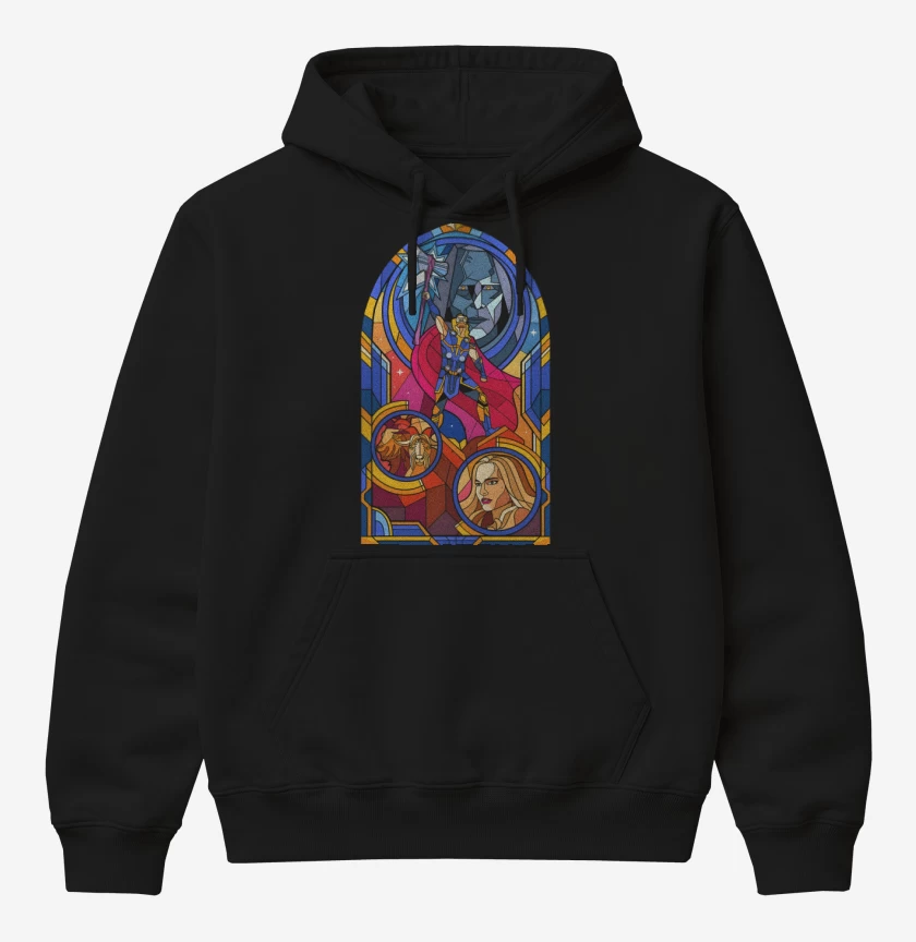 Poleron Canguro básico Negro de Thor Vitral