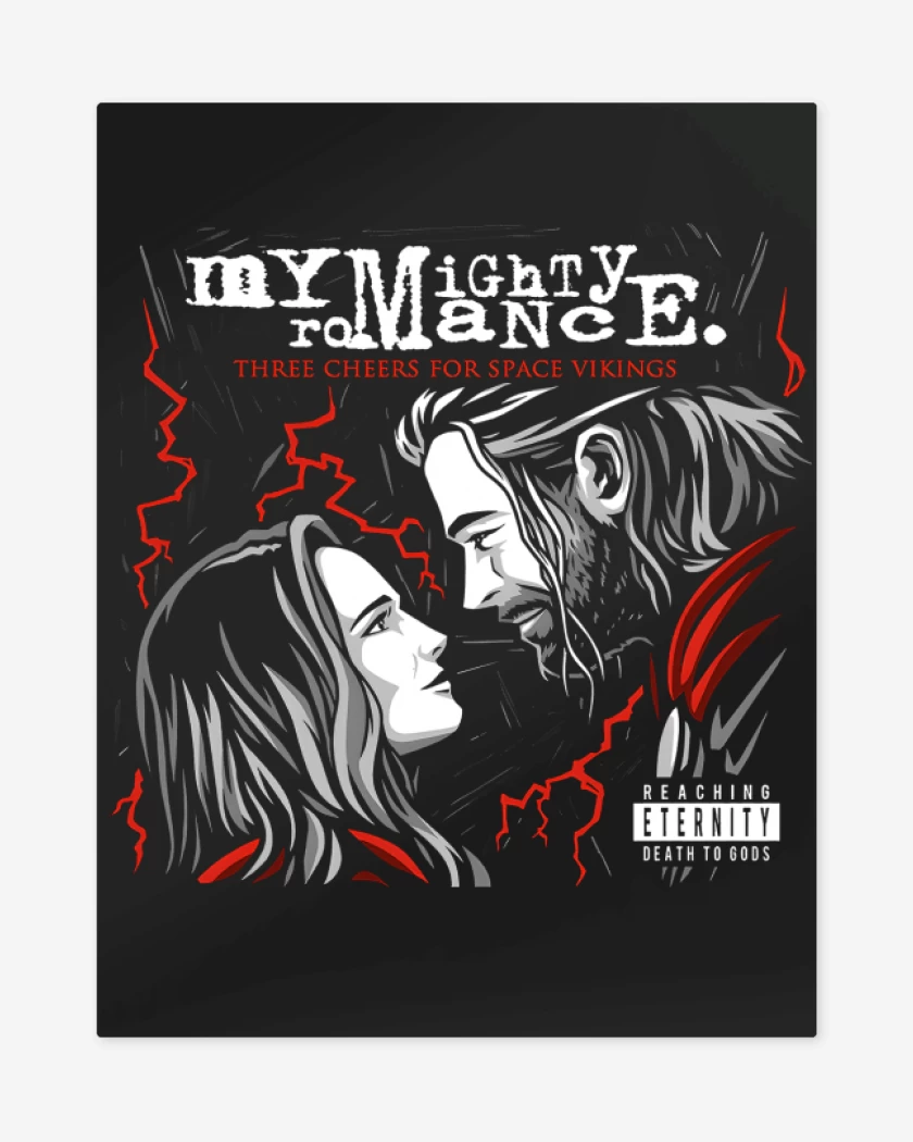 Print metalico Negro de My Mighty Romance