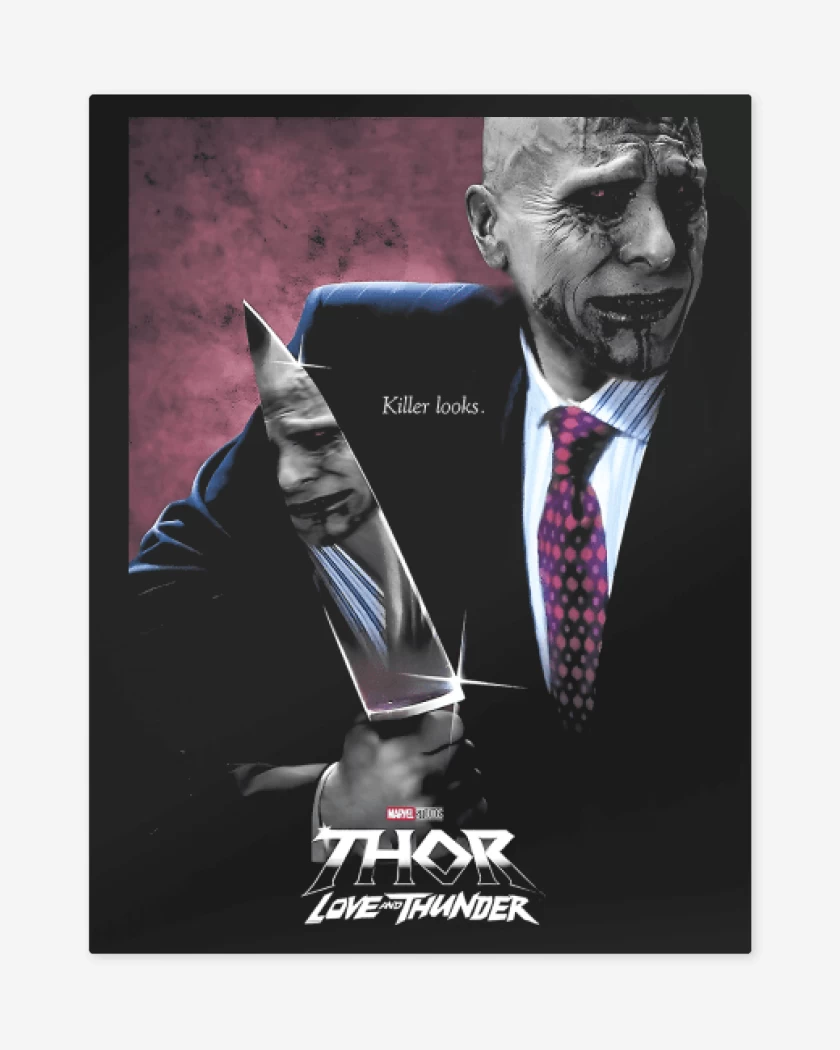 Print metalico American God Butcher