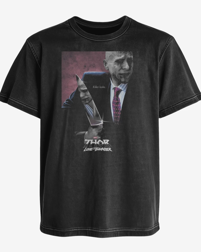 Polera desgastada American God Butcher
