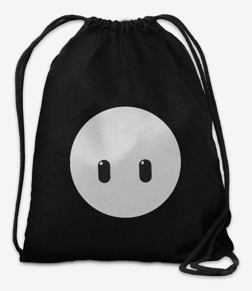 Mochila Negro de Fall Guys Face