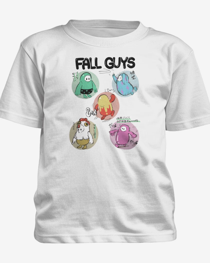 Polera de niño Blanco de Fall Guys