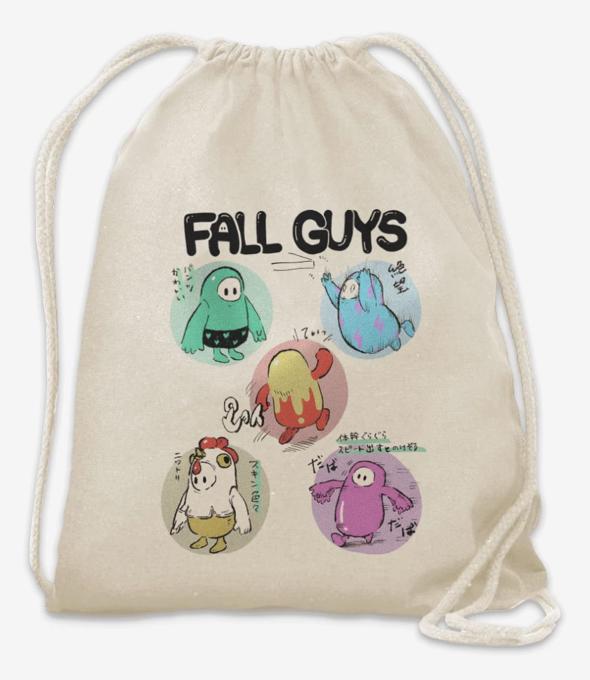 Mochila Blanco de Fall Guys