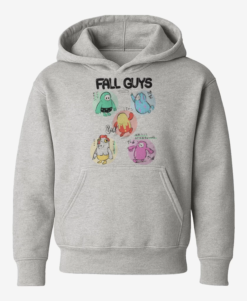 Poleron de niño Gris Melange de Fall Guys