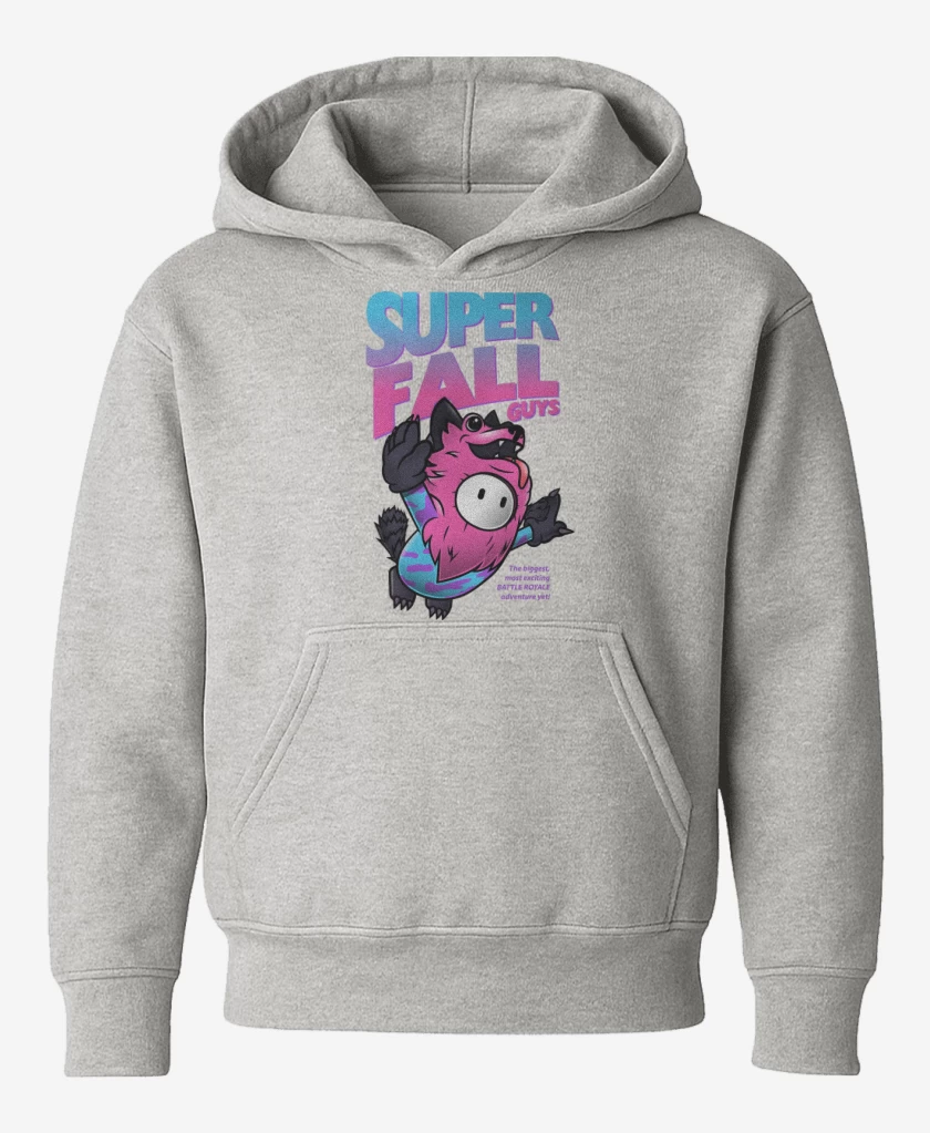Poleron de niño Gris Melange de Super Fall Guys