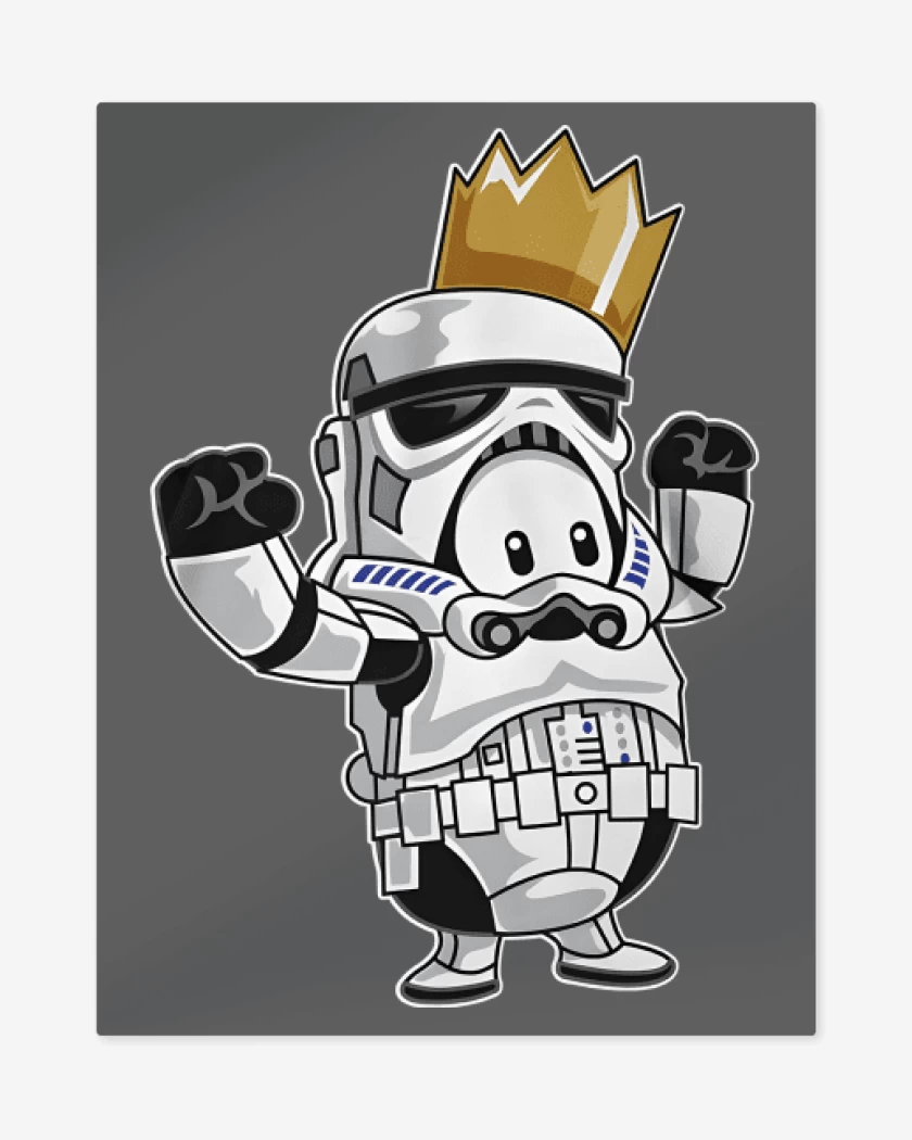 Print metalico Carbon de Fall Trooper Guy