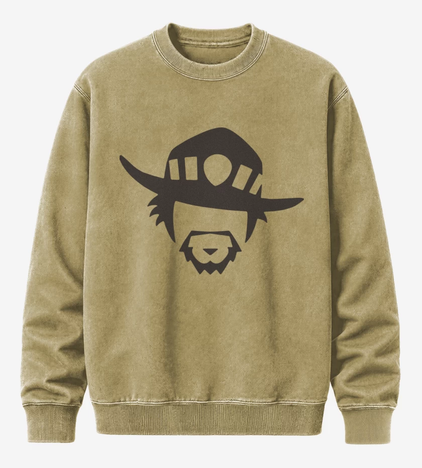 Poleron Polo Acid Wash Beige de Mccree