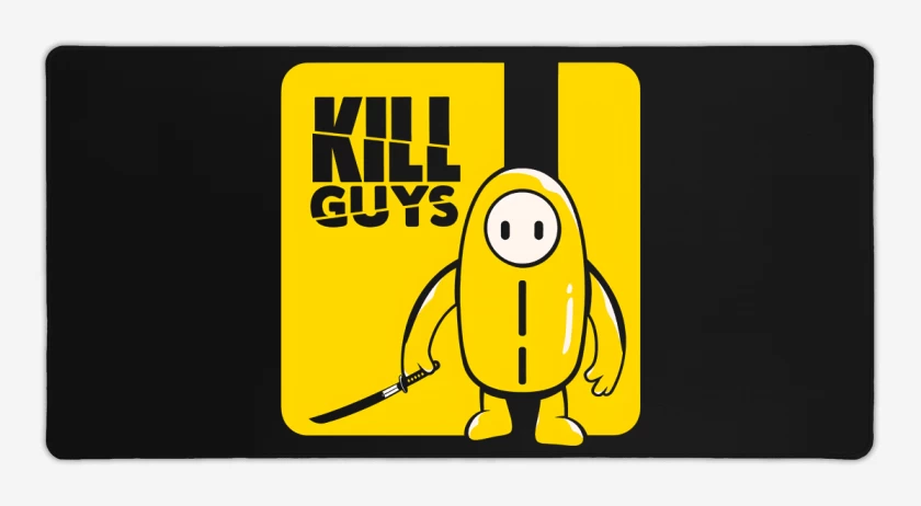 Mouse pad Gamer Negro de Kill Guys
