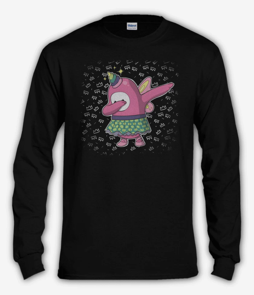 Polera manga larga Negro de Fall Dab