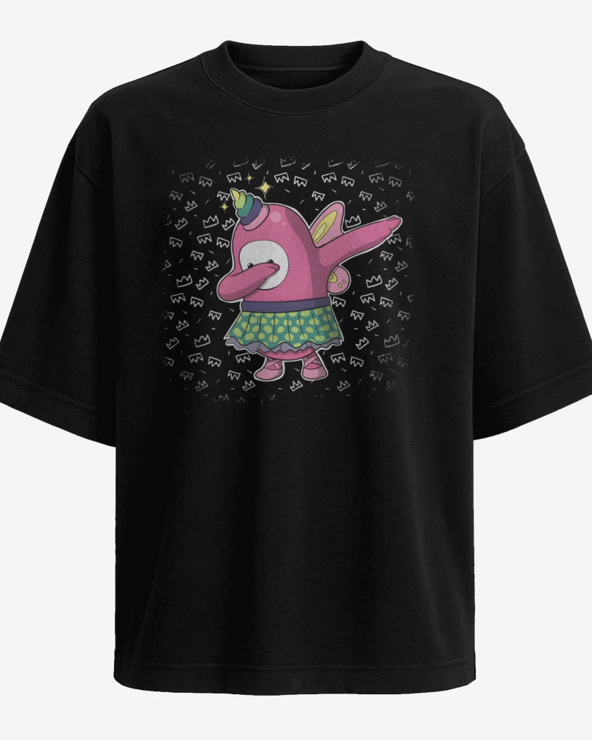 Polera Oversize Negro de Fall Dab