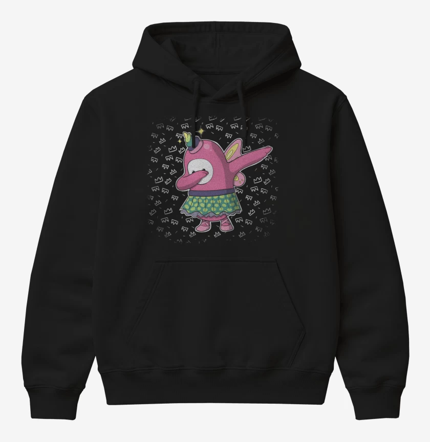 Poleron Canguro básico Negro de Fall Dab