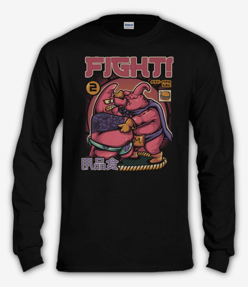 Polera manga larga Negro de Pink Fighters