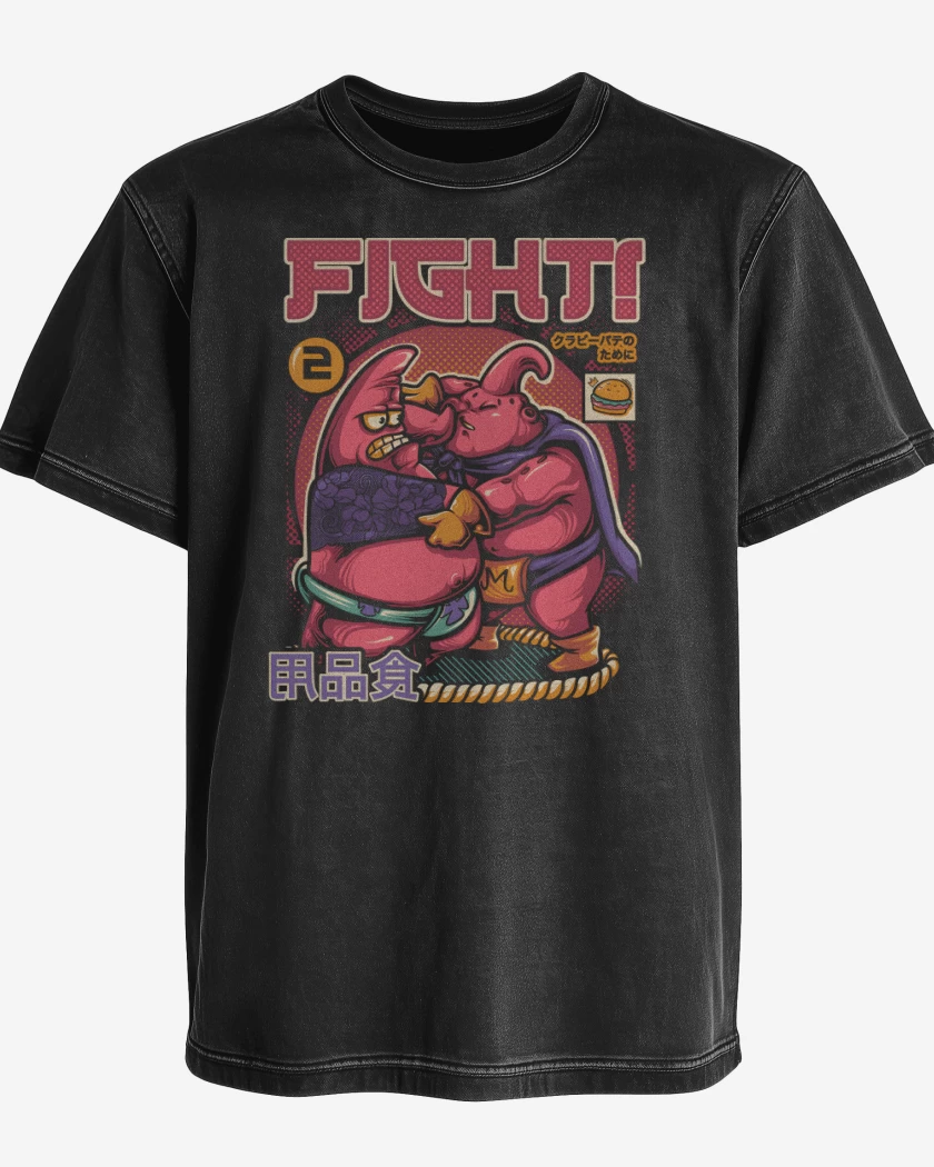 Polera desgastada Pink Fighters
