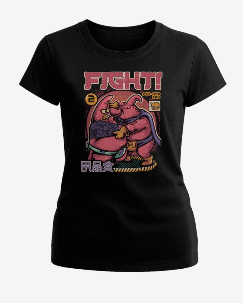 Polera de Mujer Negro de Pink Fighters
