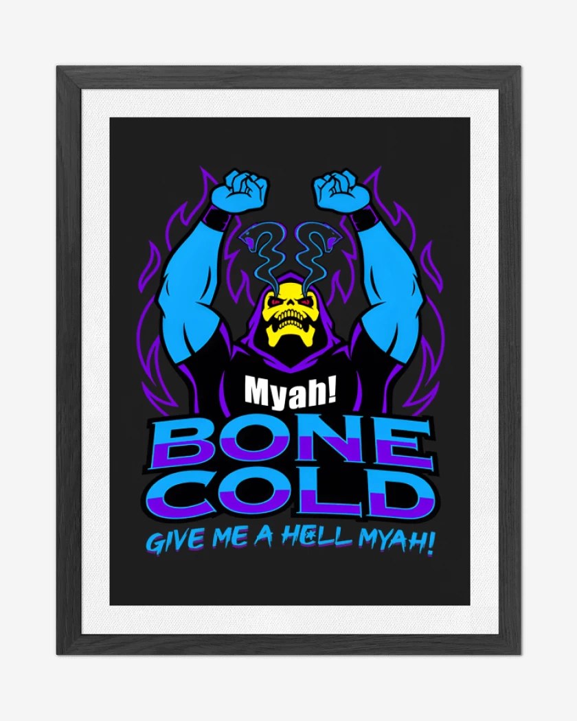 Cuadro decorativo Negro de Bone Cold