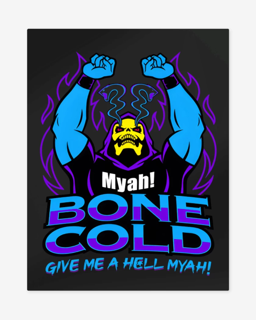 Print metalico Negro de Bone Cold