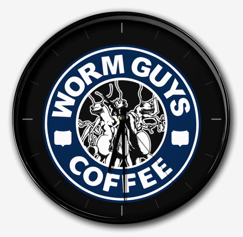 Reloj Negro de Worm Coffee