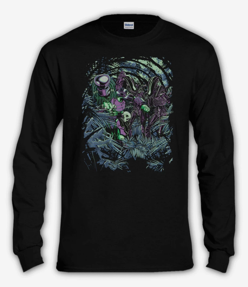 Polera manga larga Negro de Welcome To The Jungle