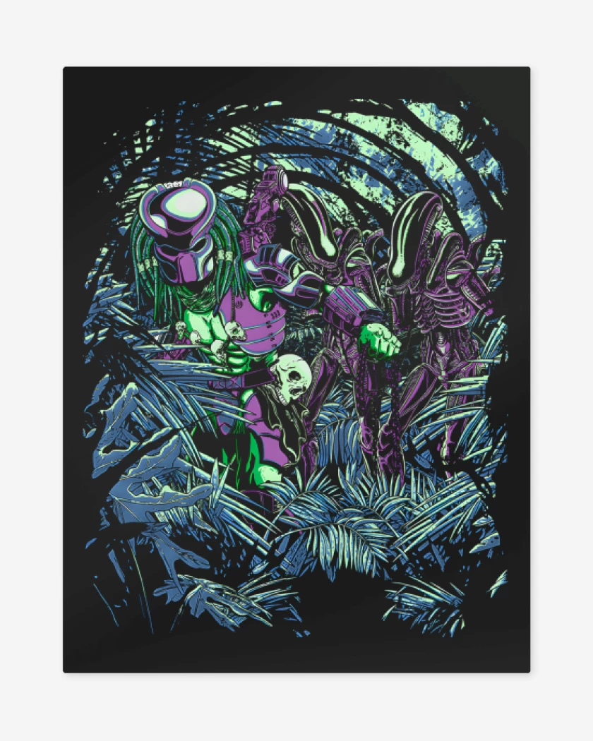 Print metalico Negro de Welcome To The Jungle