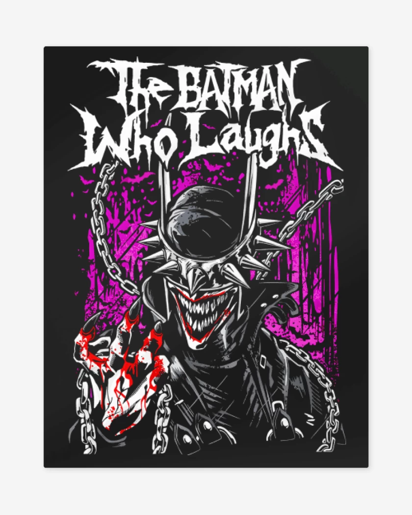 Print metalico Negro de The Batman Who Laughs