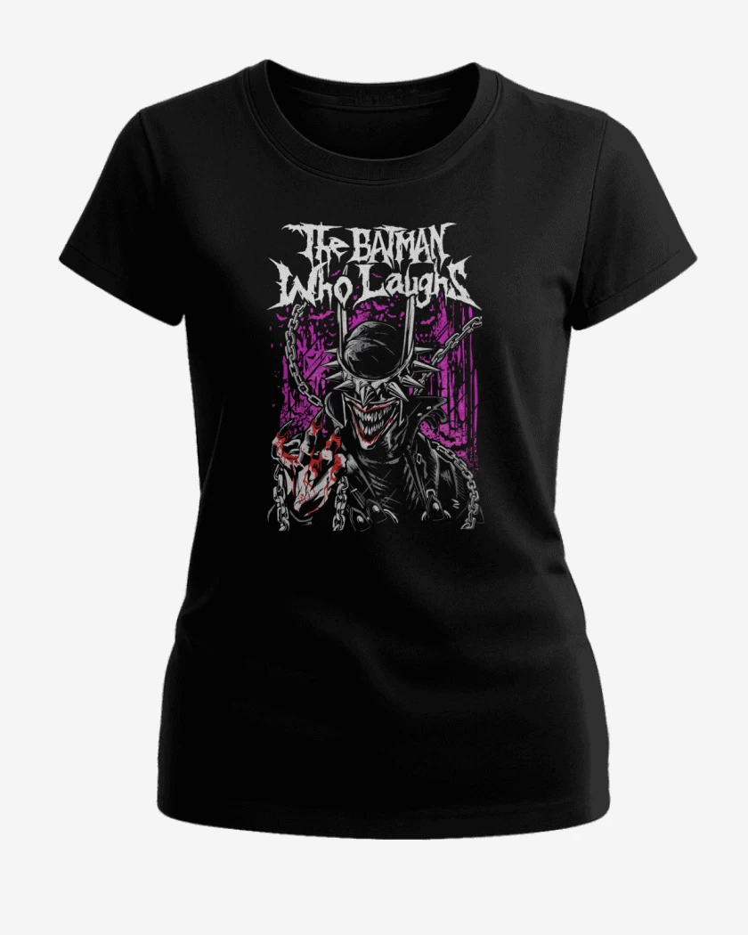 Polera de Mujer Negro de The Batman Who Laughs