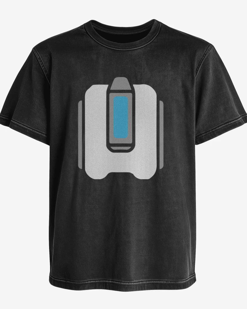 Polera desgastada Negro de Bastion