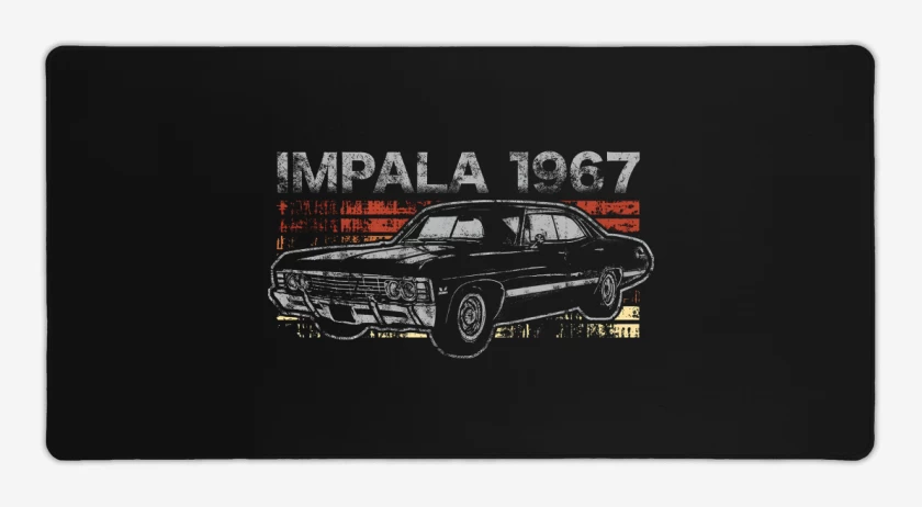Mouse pad Gamer Negro de Retro Impala 67