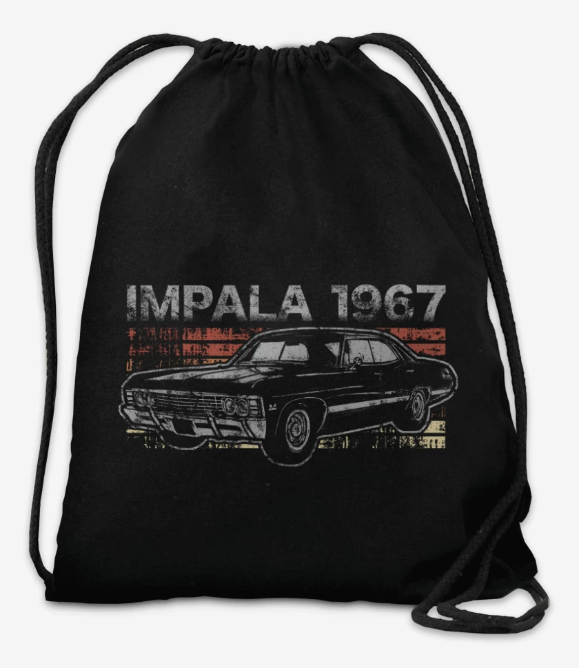 Mochila Negro de Retro Impala 67