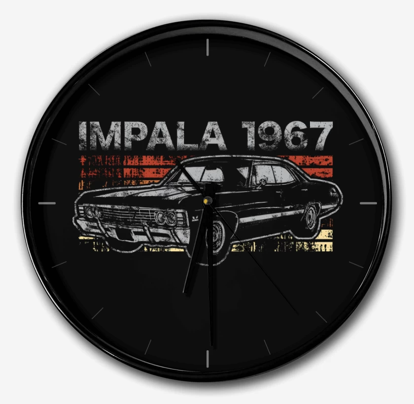 Reloj Negro de Retro Impala 67